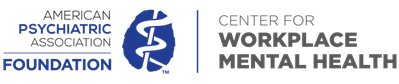 American Psychiatric Assocation Center for Workplace Mental Health logo